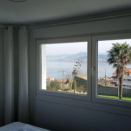 Casa Con Vistas En El Camino De Santiago Con Xacobeo Ferry A 400 M Y Playa A 750 M 펜션