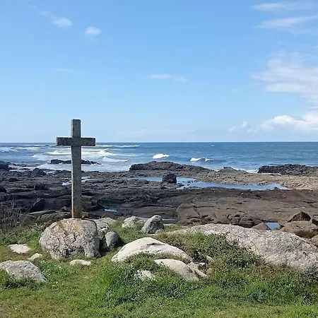 펜션 Casa Con Vistas En El Camino De Santiago Con Xacobeo Ferry A 400 M Y Playa A 750 M